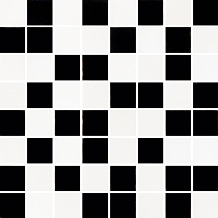 MOZAIC BIALA/CZARNA, 25X25, (CS),9BUC/CUT