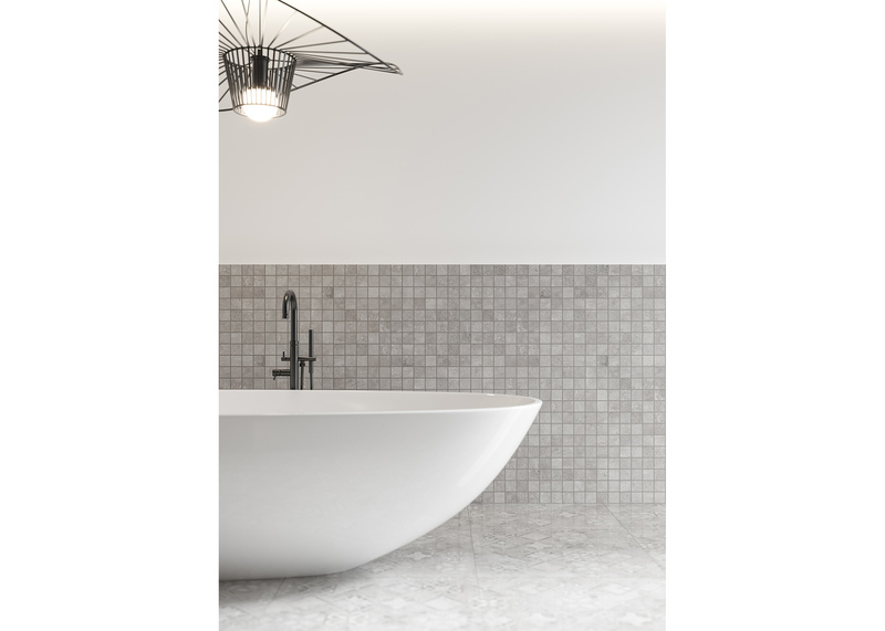 MOZAIC SOFTCEMENT SILVER POLER 29.7X29.7, CAL I, 5BUC/CUT