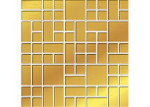 MOZAIC GOLD GLASS 25X25