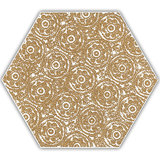 Ceramika Paradyz DECOR SHINY LINES GOLD HEXAGON INSERTO F 19.8X17.1, 12 BUC/CUT